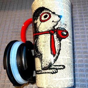 Cypress Home Travel Coffee Mug With Lid 17 Fl Oz Hedgehog at Work
